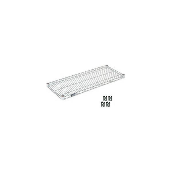 Global Equipment Nexel S1442Z PolyZBrite Wire Shelf 42"W x 14"D 561535 Zoro